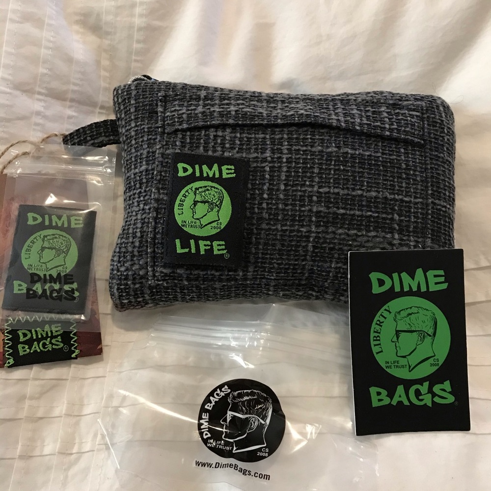 SOLD Dime Bag 5x7 Padded Hemp Pouch NWT